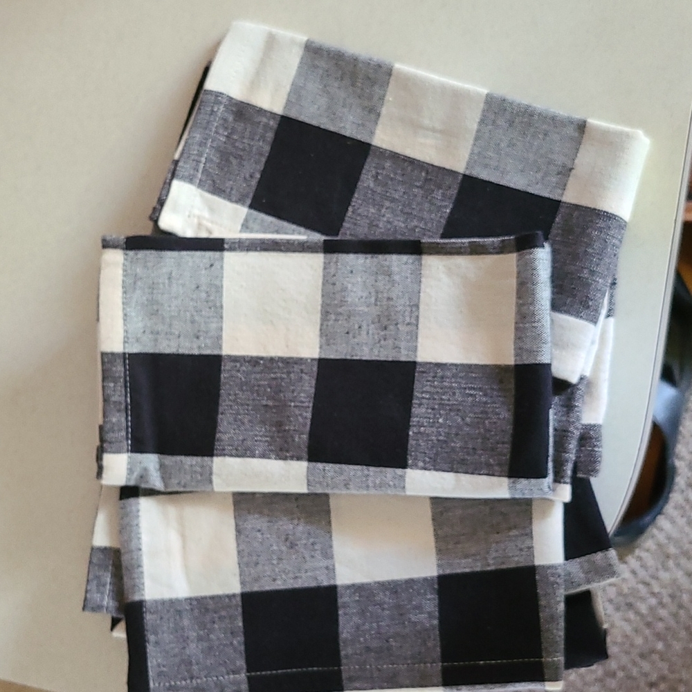 Buffalo check set of 6 napkins